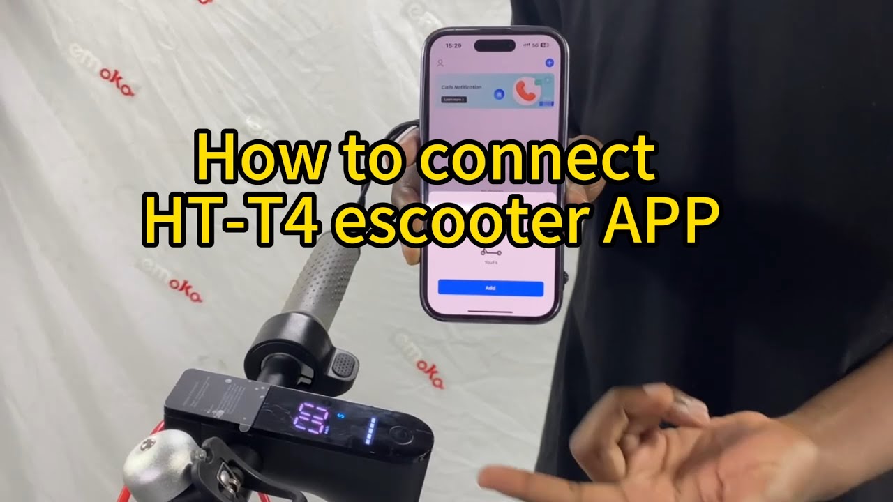 How to connect to Emoko HT-T4 8.5 inch electric scooter APP
