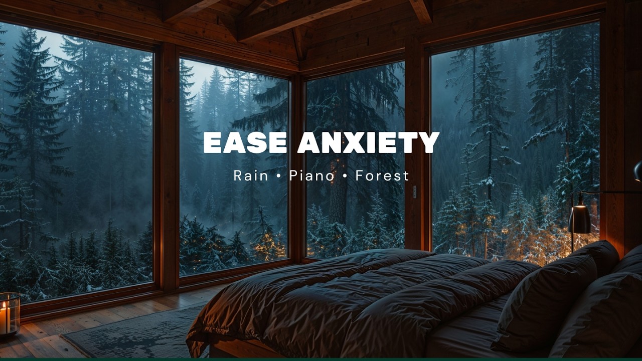Ease Anxiety & Find Sleep Naturally  Rain, Piano & Calm Sounds for Deep Rest