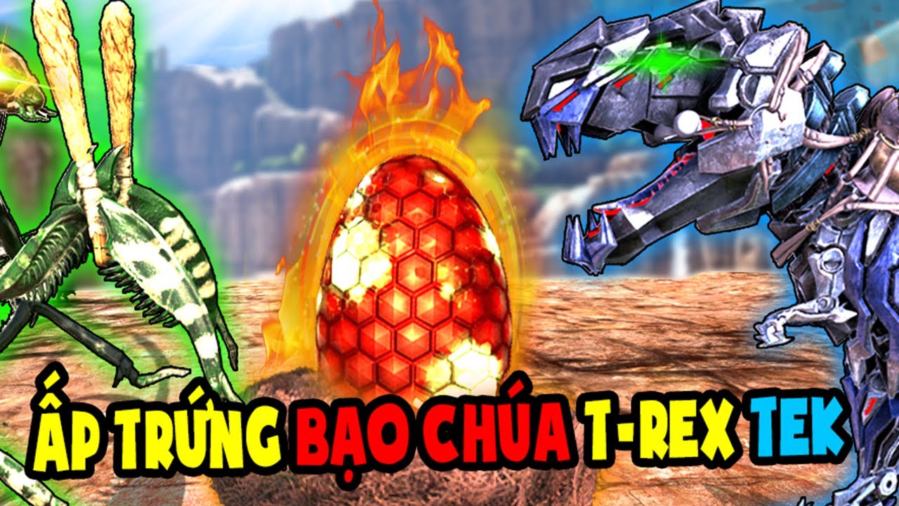 Hatching Egg T REX TEK ARK Ấp Trứng Khủng Long Bạo Ch&uacute;a ARK Ty Tien Ti #Shorts