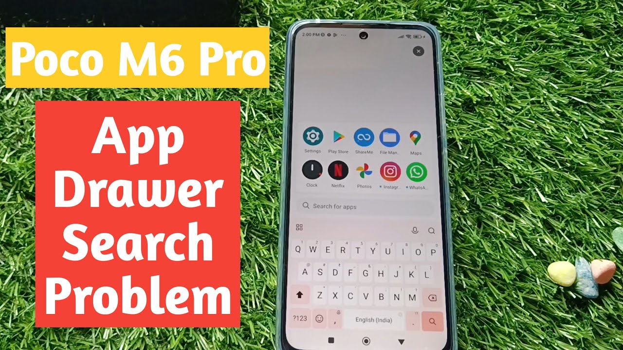 app drawer search problem poco m6 pro | app search automatically open problem