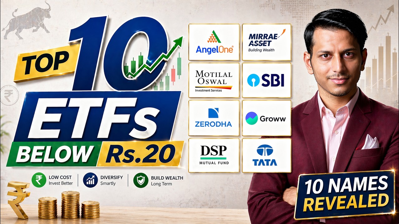 TOP 10 Quality ETFs Below ₹20 | Groww, AngelOne, Zerodha and Many More...