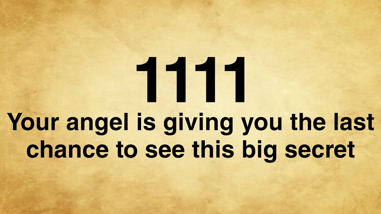 🧚1111🌈Your Angel Is Giving You The Last Chance To See This Big Secret🦋