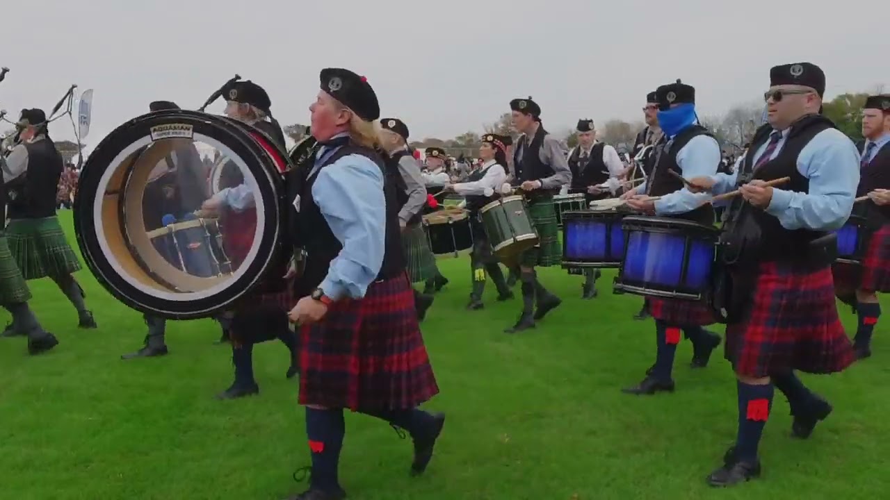 Massed Pipe Band 46th Central Florida Scottish Highland Games