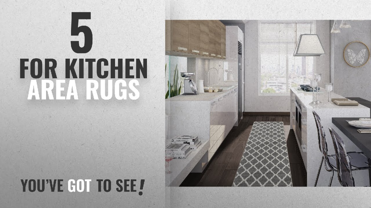 Top 10 For Kitchen Area Rugs [2018 ]: Ottomanson Glamour Collection Contemporary Moroccan Trellis
