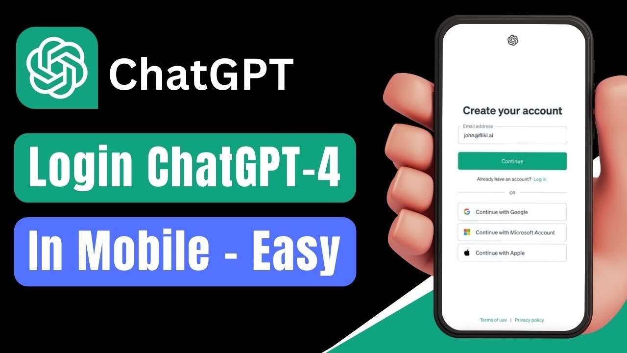 How to Login ChatGPT 4 in Mobile !
