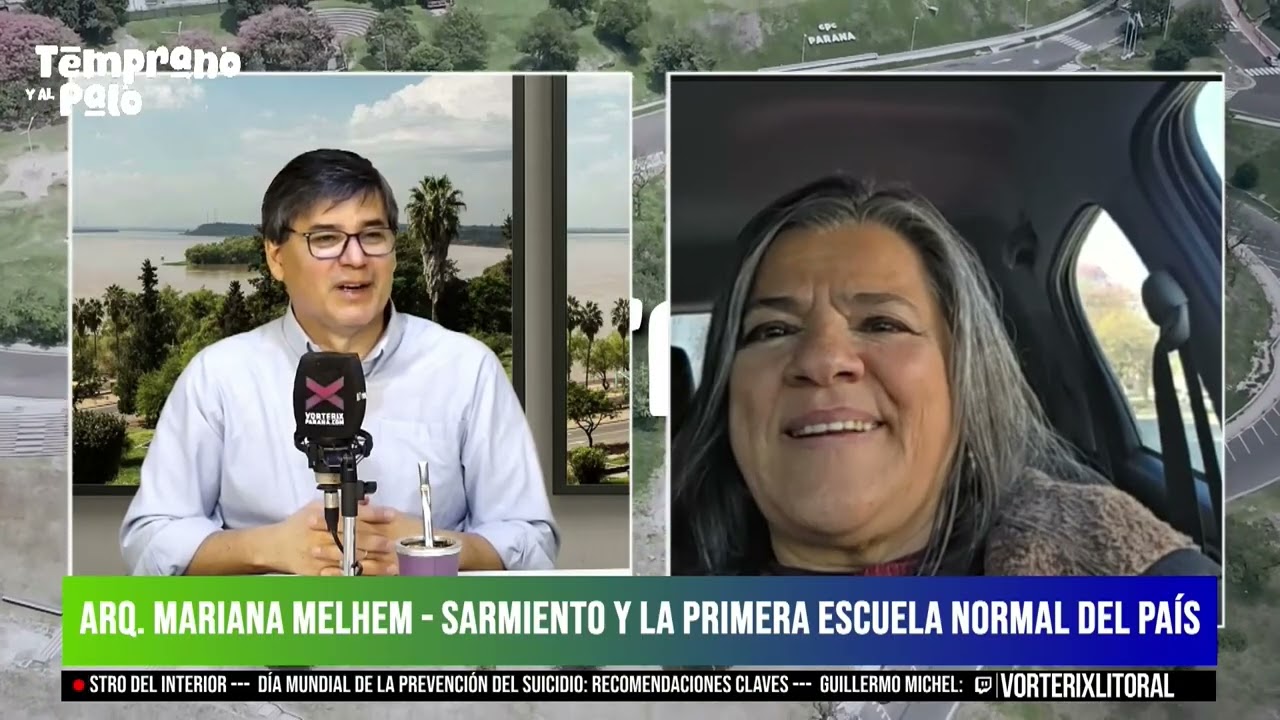 Las huellas de Sarmiento en Paran&aacute;, Arquitecta Mariana Melhem, la escuela Normal de Paran&aacute;