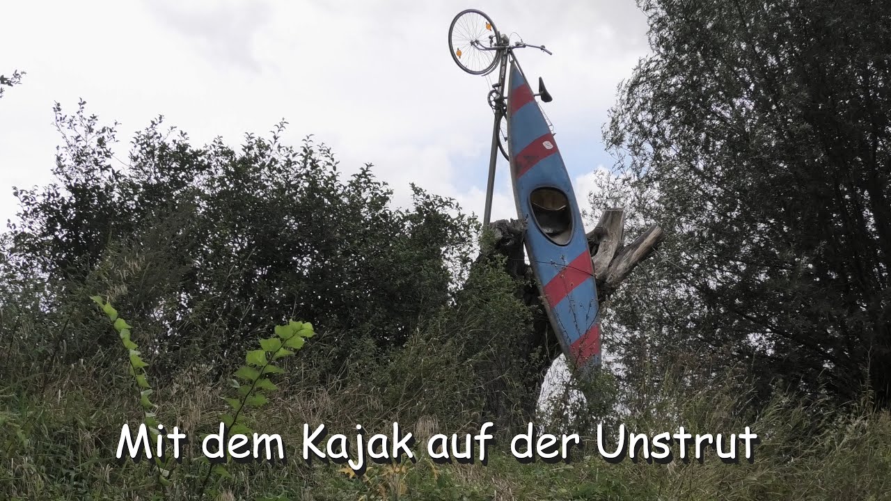 Mit dem Kajak auf der Unstrut