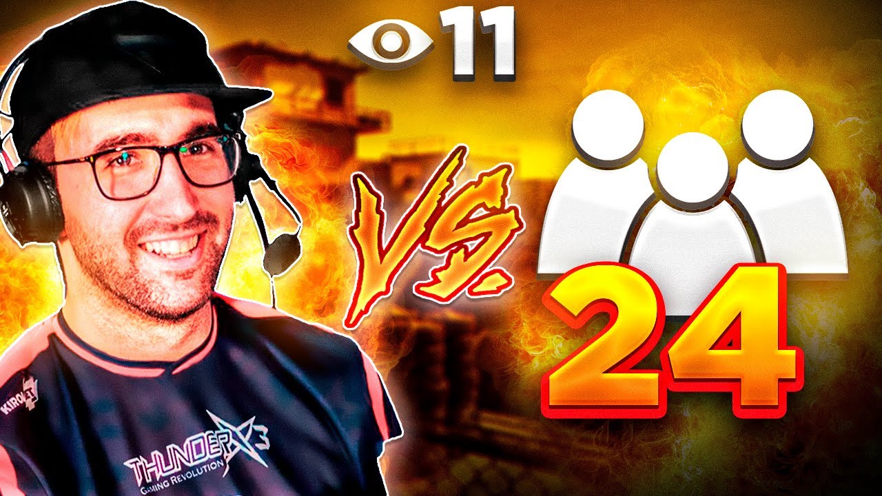 ME QUEDO SOLO VS 24 y GANO LA PARTIDA *ME VEN 11 PERSONAS*