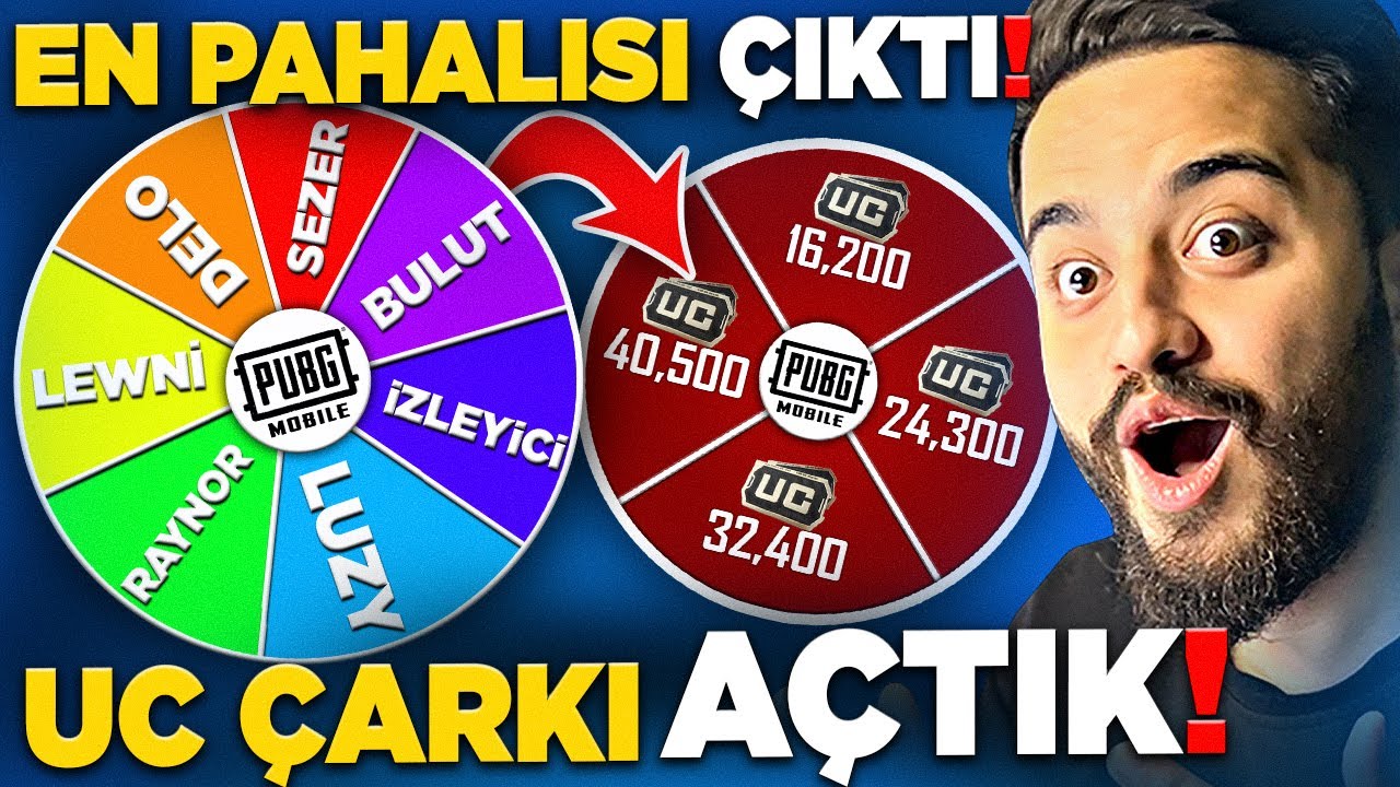 EKİPLE YENİ UC ÇARKI YAPTIK! HESABI FULLENDİ! (EN PAHALI UC ÇARKI!) PUBG Mobile