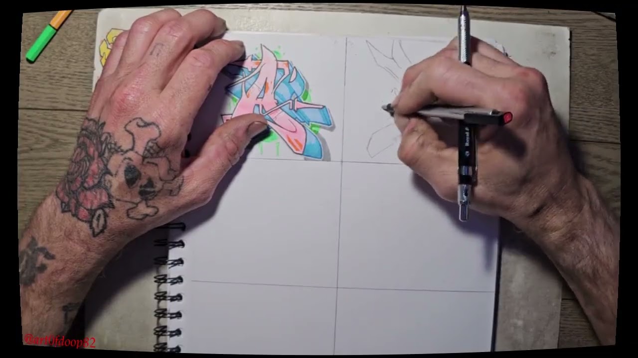 How To Draw Cool Graffiti Letters Step By Step!
