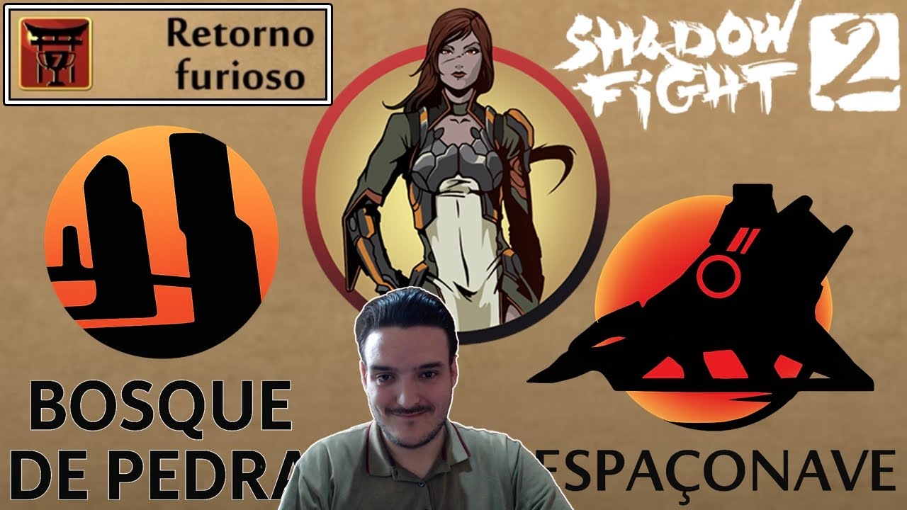 ATIVEI O MODO ECLIPSE E VENCI O BOSQUE DE PEDRA E A ESPAÇONAVE NO SHADOW FIGHT 2