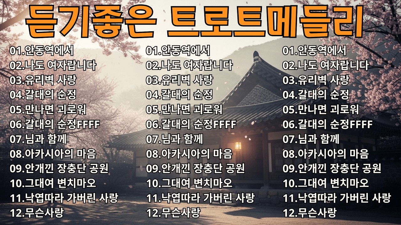 그때 그 시절 트로트 메들리 📀 전쟁과 이별의 시대를 지나 마음에 남은 노래들 🎙 인기곡 트로트메들리 모음