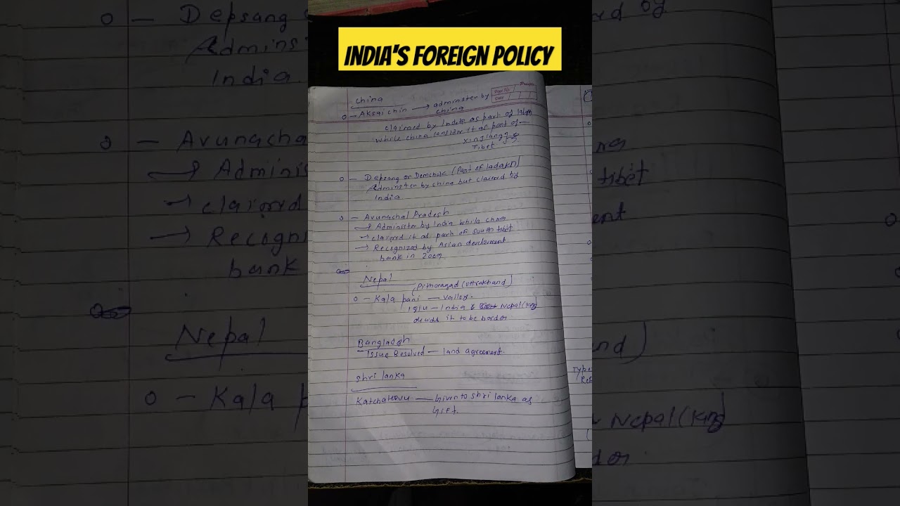 issues and challenge unit 3 notes #india'sforeignpolicy #semester6 #bapoliticalhonours