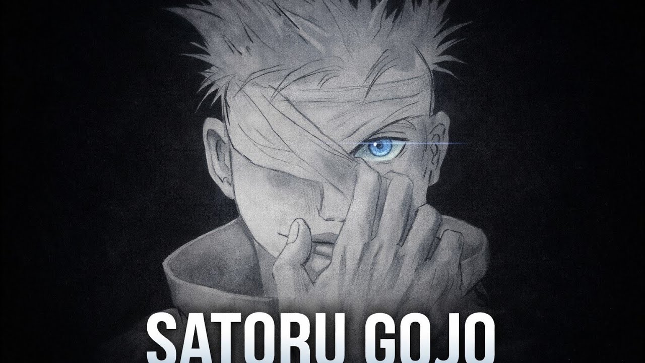 Satoru Gojo | Step by Step Pencil Sketch Tutorial