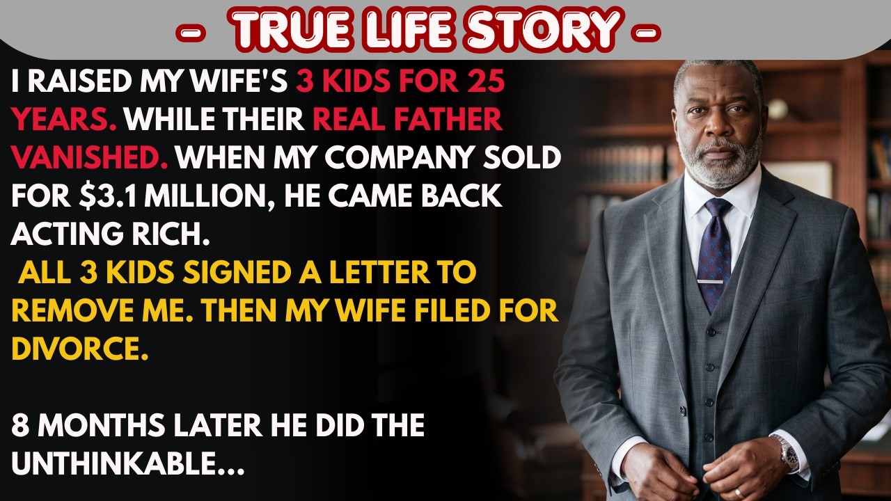 I Raised My 3 Stepkids For 25 Years.Then Their Real Father Came Back & Took Everything|Solo Revenge