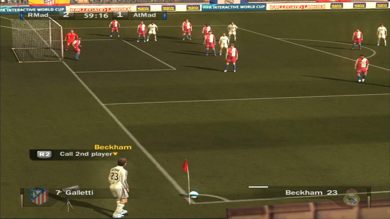 FIFA 07 Real Madrid vs Athletico Madrid PS2/ PCSX2 Gameplay | Retro Fifa HD 1080p Madrid Derby