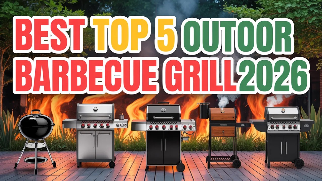Best Top 5 Outdoor Barbecue Grill For 2026 | Charcoal Cooking, Pellet & Gas Picks