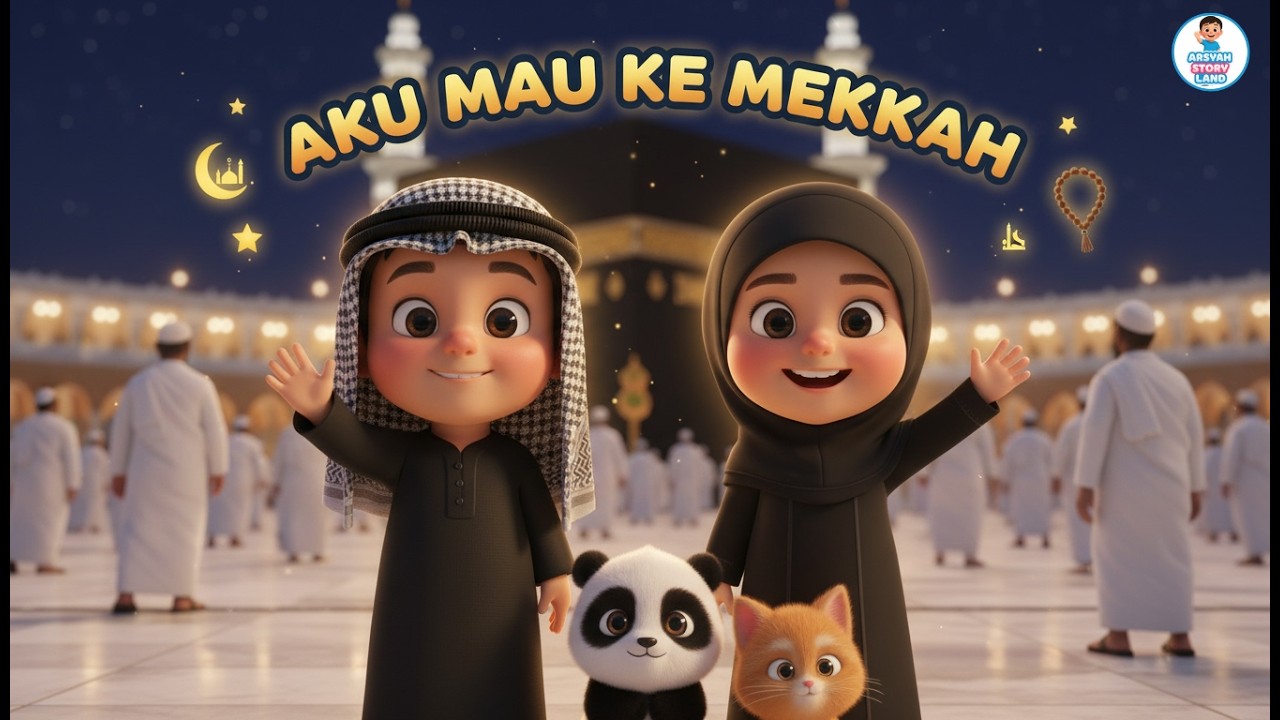Aku Mau Ke Mekkah 🕋 | Lagu Anak Islami Indonesia | Animasi 3D Lucu