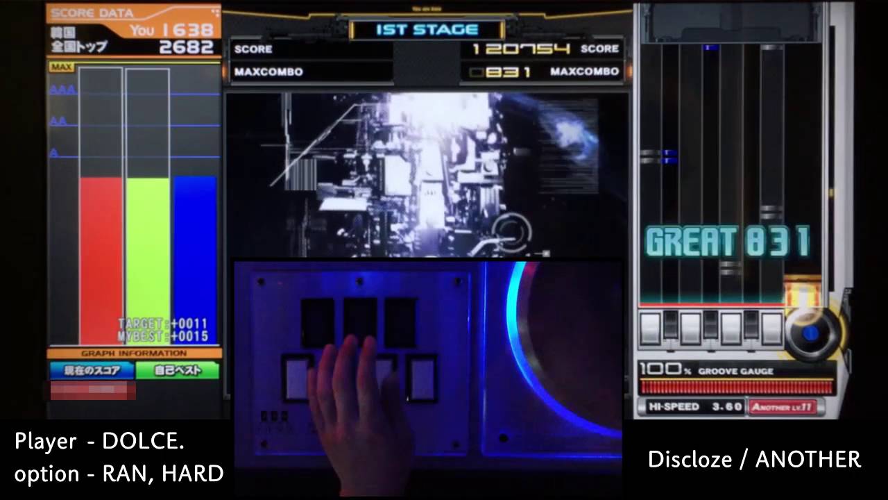 Discloze (A) MAX-38 & FC / played by DOLCE. / beatmania IIDX23 copula [手元付き]