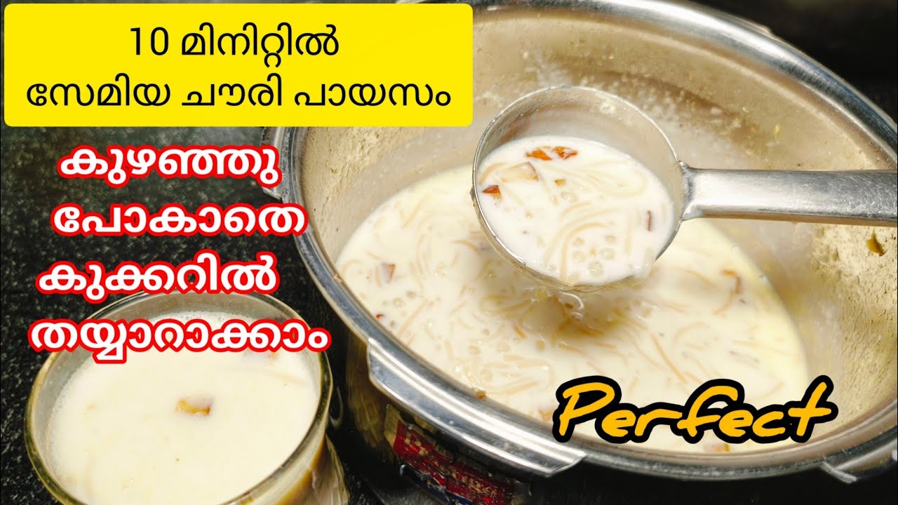 10 മിനിറ്റ് സേമിയ ചവ്വരി പായസം അതും കുക്കറിൽ 😋😋,,,,, 