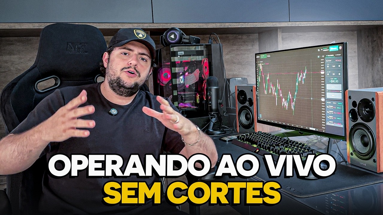 Minha Sessão de Operações sendo Day Trader Profissional (Ao Vivo e Sem Cortes)