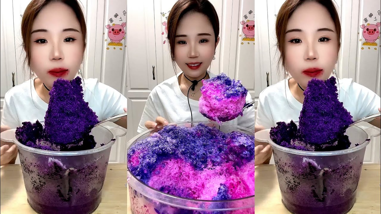 ASMR SHAVED ICE EATING YY