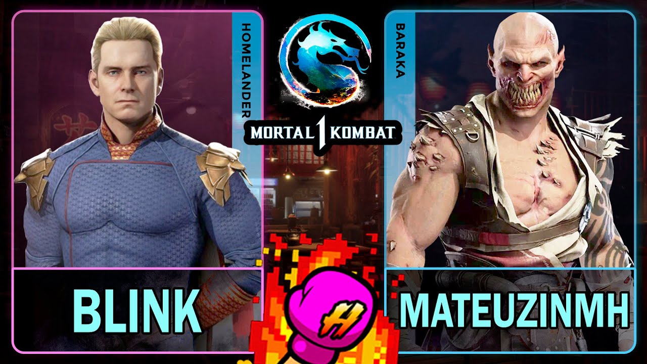 MK1 Blink (HOMELANDER) VS MateuzinMH (BARAKA)🥊Mortal Kombat 1🥊4K 60ᶠᵖˢ