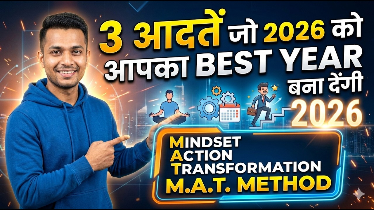 “3 आदतें जो 2026 को आपका बेस्ट ईयर बना देंगी | MAT Method”