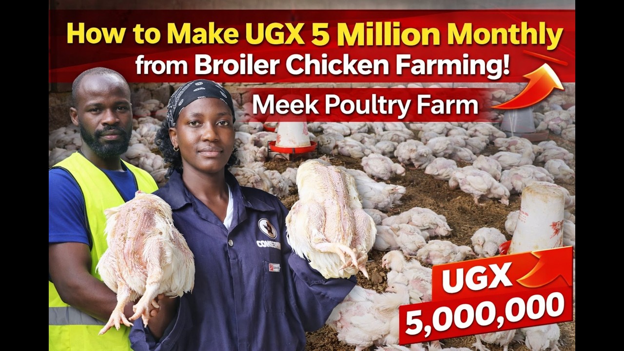 How to Make UGX 5 Million Monthly from Broiler Chicken Farming  Meek Poultry Farm @DealTvAfrica 