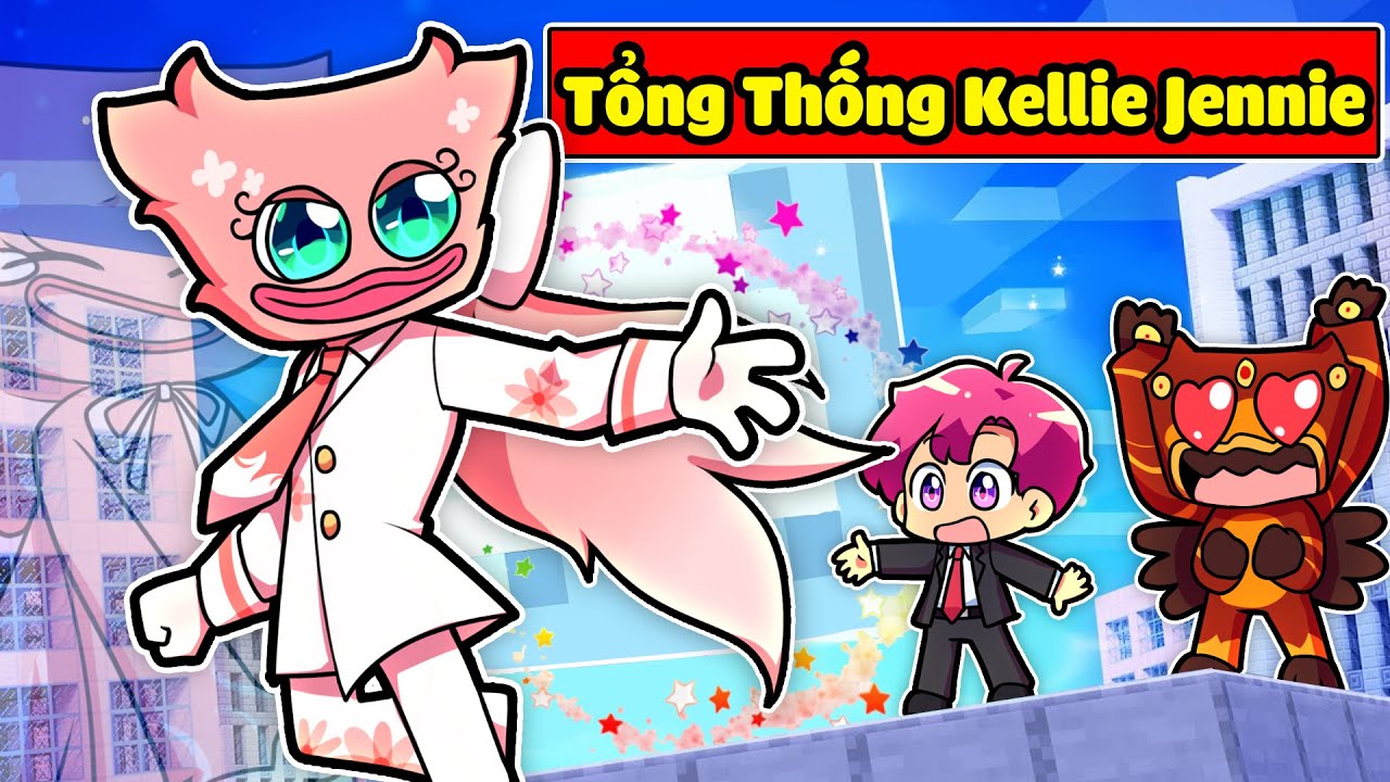 SẼ RA SAO NẾU KELLIE JENNIE LÀ TỔNG THỐNG THAY THẾ HIHA TRONG MINECRAFT*HIHA TỔNG THỐNG 😱😍🥰
