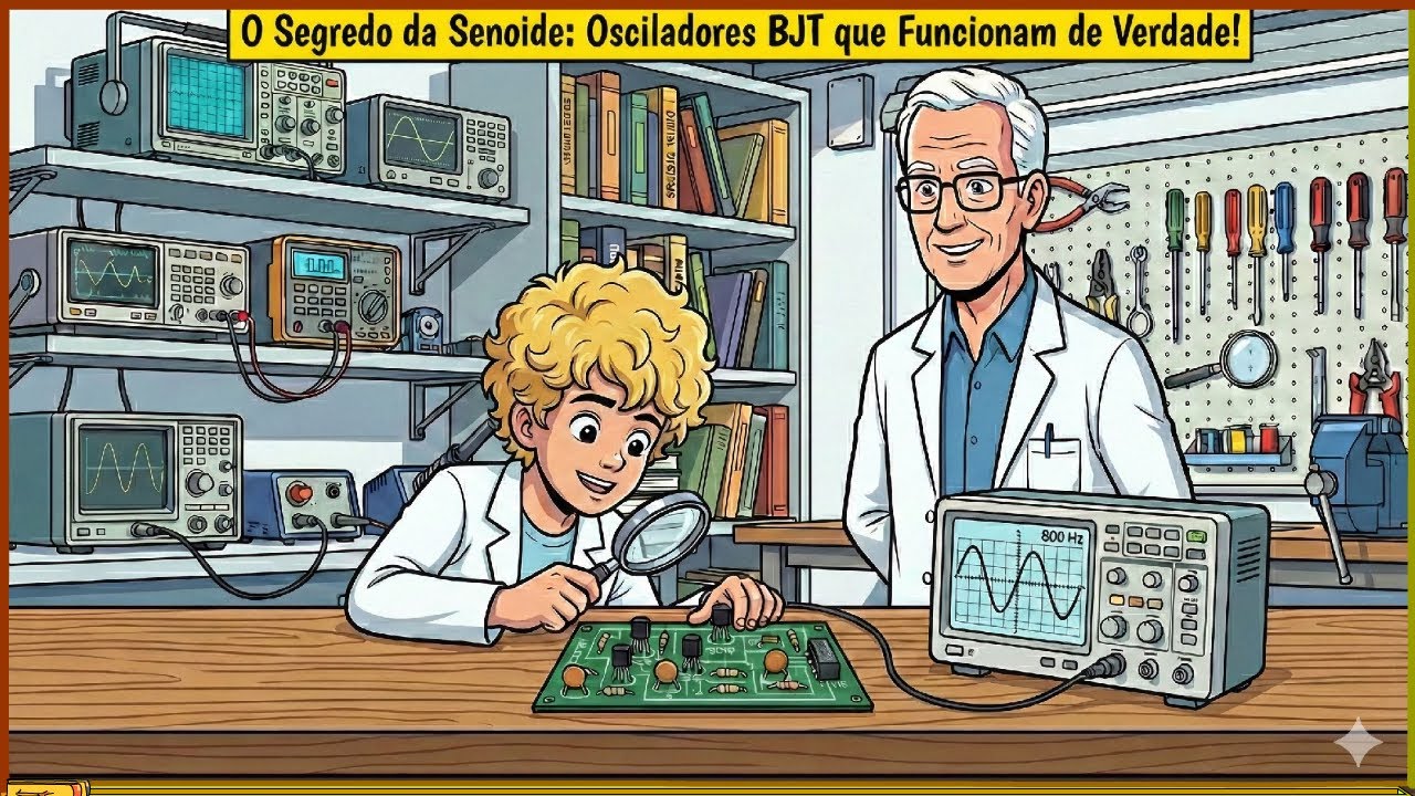 O Segredo da Senoide: Osciladores BJT que Funcionam de Verdade!
