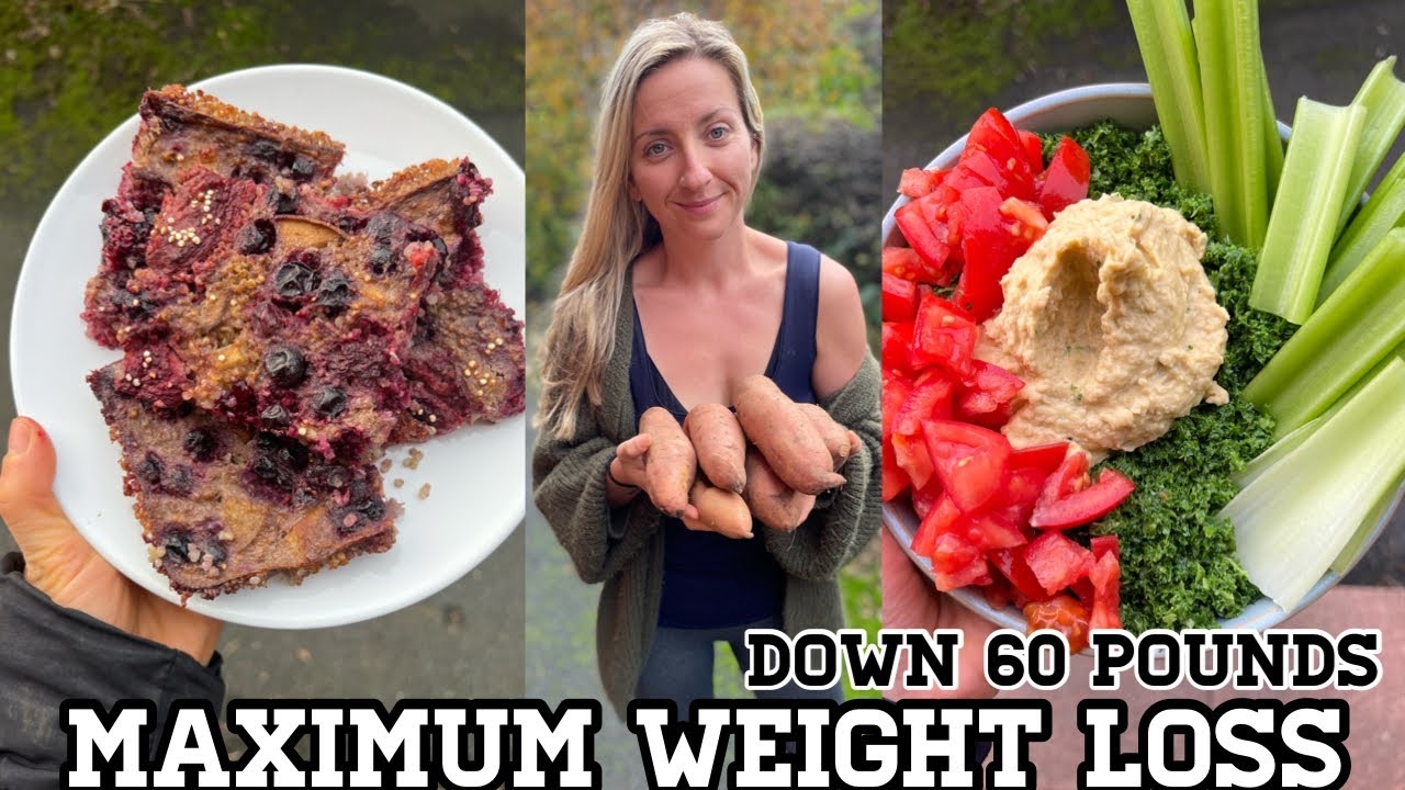 WHAT I EAT IN A DAY | Down 60 Pounds | Starch Solution