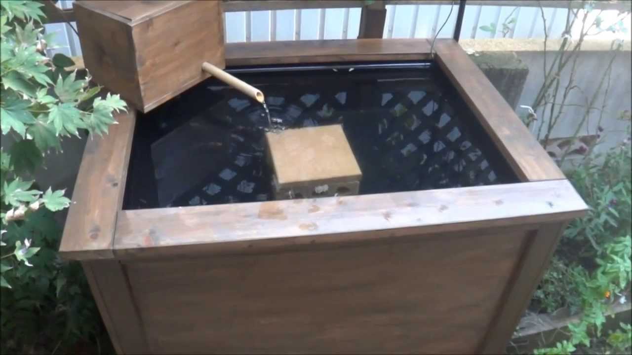 金魚の池作った