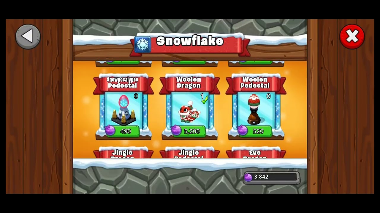 My dragonvale park 1/ 2026.