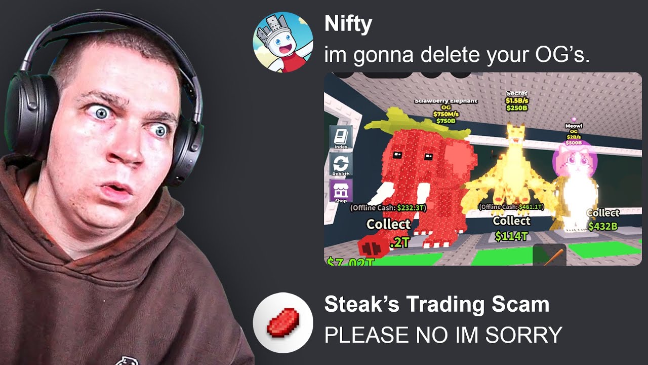 Infiltrating STEAK'S Scam Server With A Steal A Brainrot ADMIN..