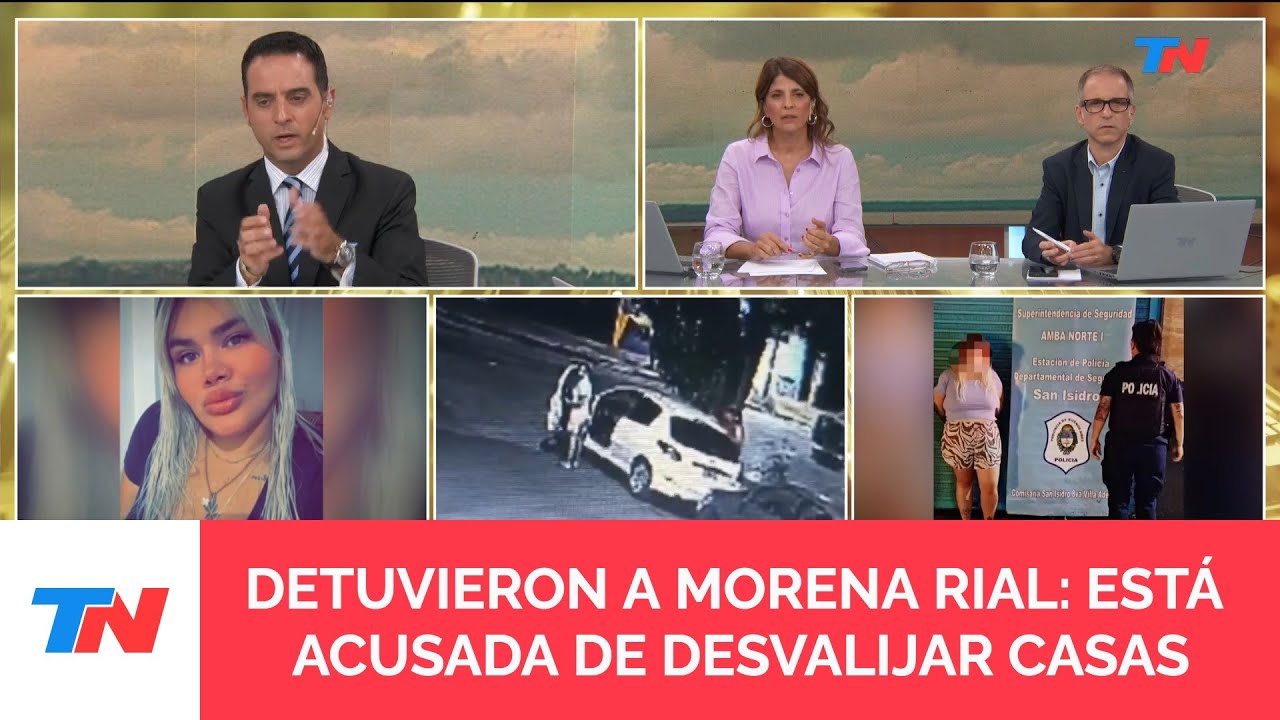 Morena Rial fue detenida y está acusada de formar parte de una banda que asaltaba casas