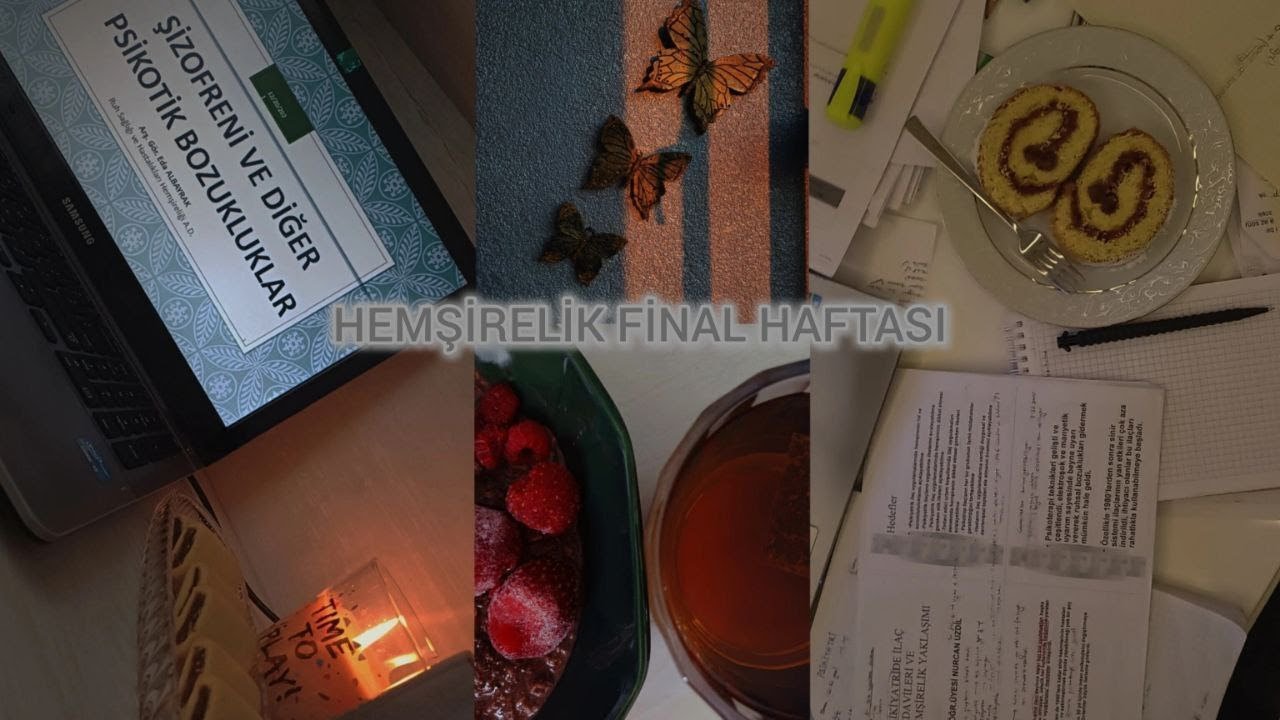 Final haftası vlog✨️/Stres dolu bir hafta/Dahiliye,Psikiyatri ve Halk sağlığı📚