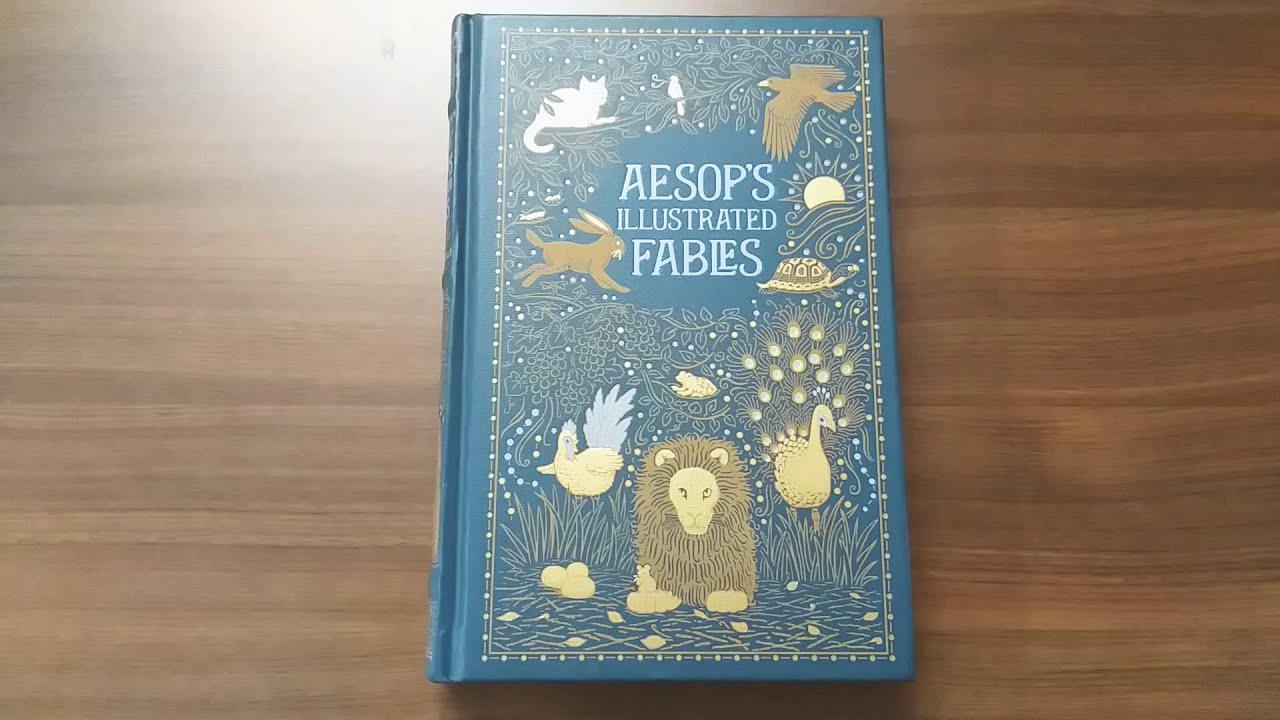 Children's books/ BARNES AND NOBLE leatherbound classics - AESOP'S ILLUSTRATED FABLES/ Moral stories