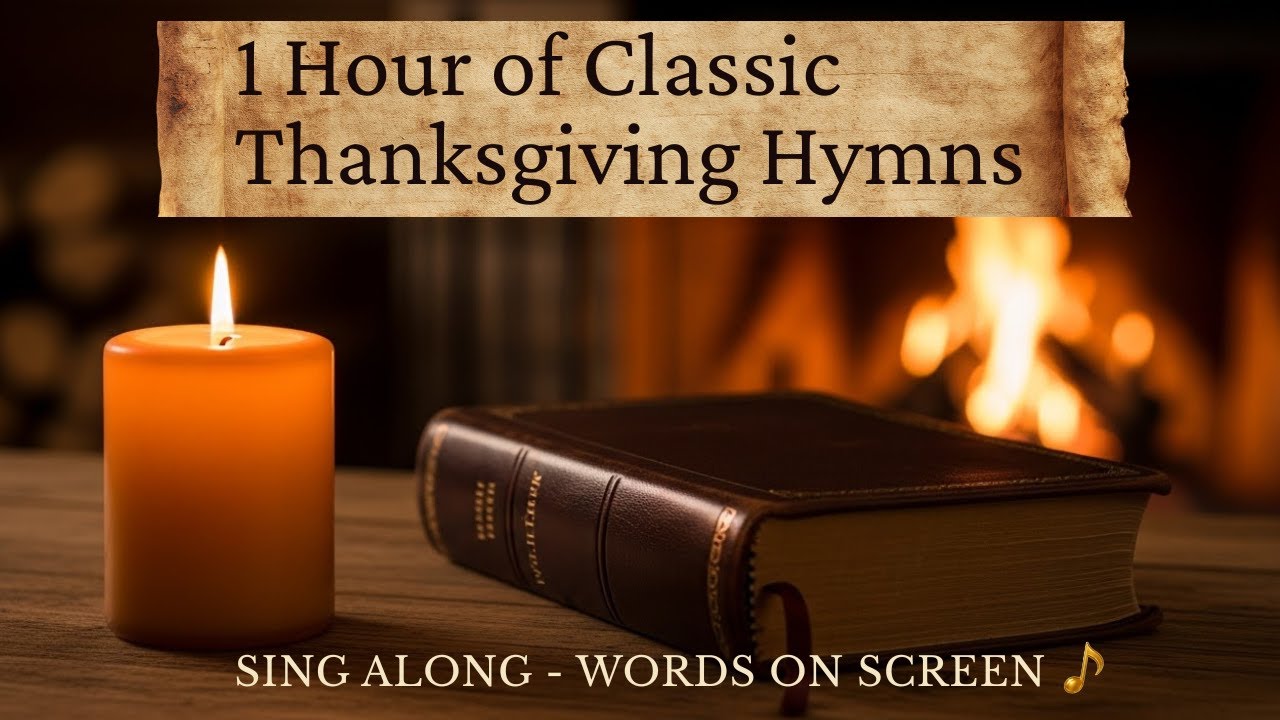 1 Hour of Classic Traditional Thanksgiving Hymns with lyrics | Words on Screen so You Can Sing Along