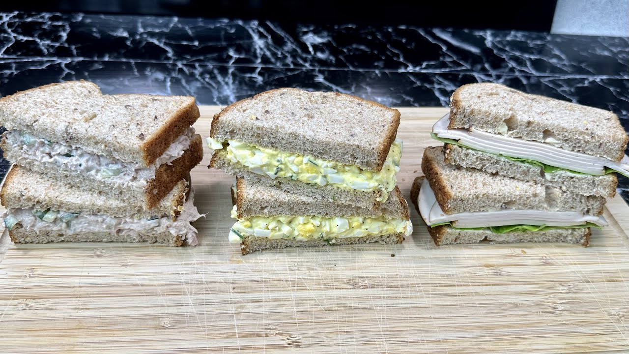 Des idées de sandwichs froids express au pain de mie 🥪 Parfait pour la route ou pique-niques !