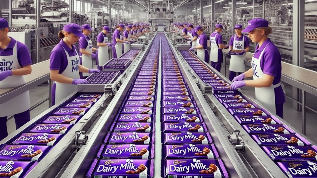 How Millions of Cadbury Dairy Milk Bars Are Made Inside a Factory (Full Process)