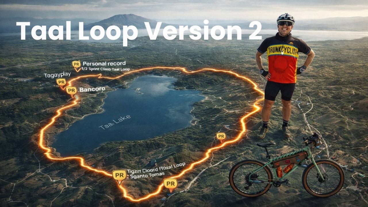 Taal Loop Version 2 via Lipa #taal #Taalloop #surlybikes