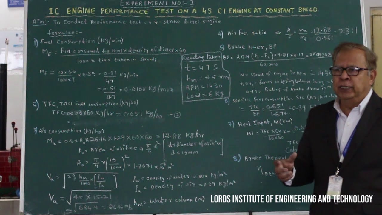 Thermal Engineering : Experiment 02