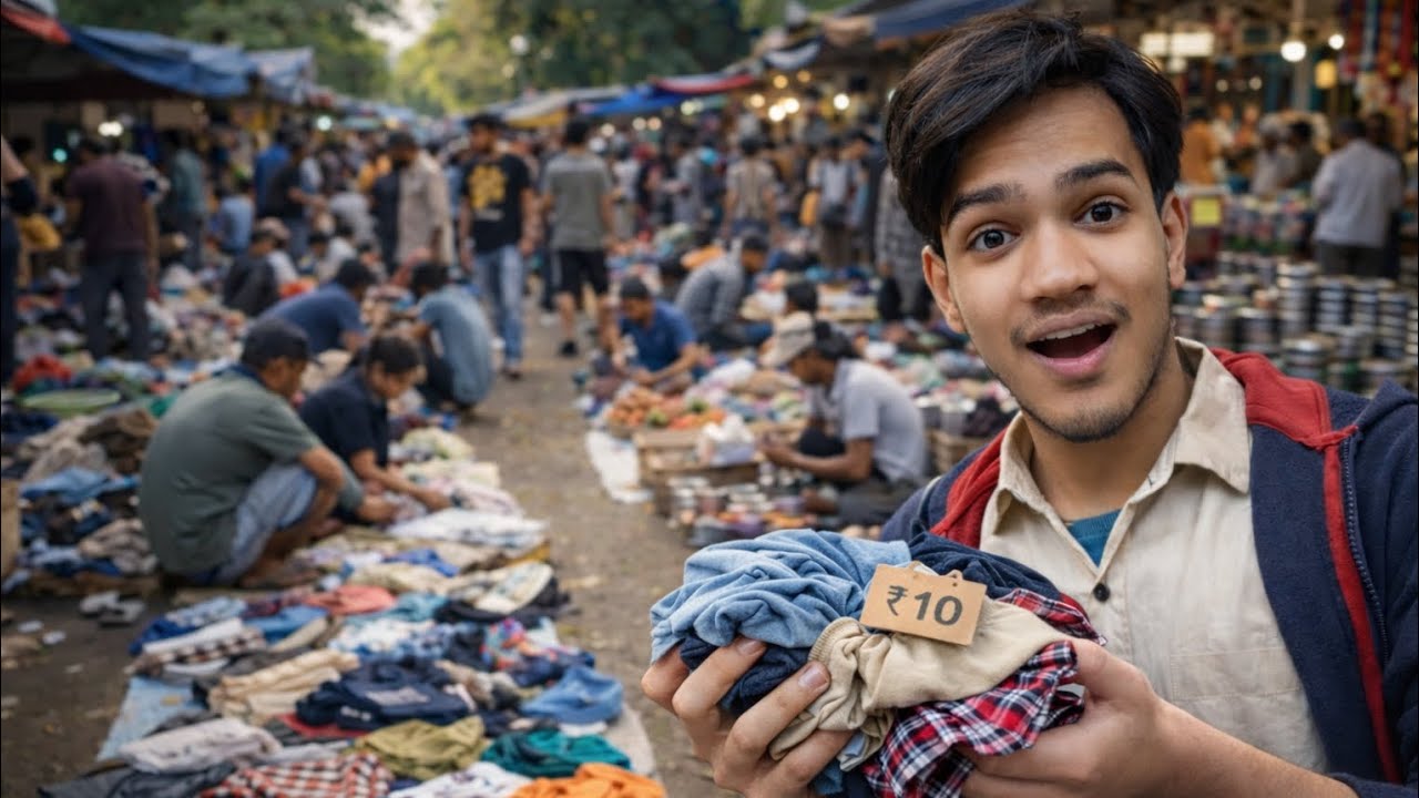 Shirts In Only ₹10/- 😳 ! | Sunday Market Ahmedabad | Trotters 