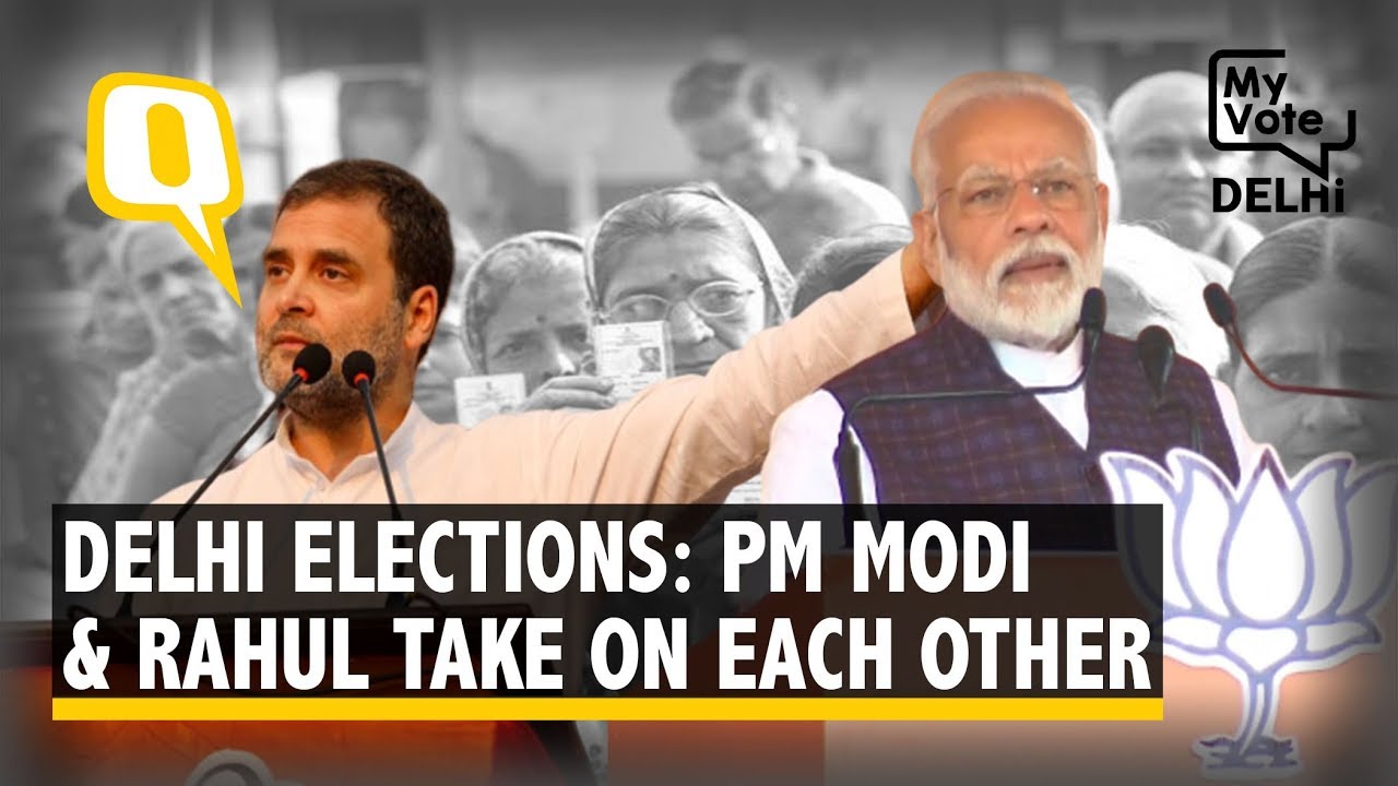 Delhi Elections 2020: PM Modi, Rahul Gandhi Face-off Ahead of Polls | The Quint