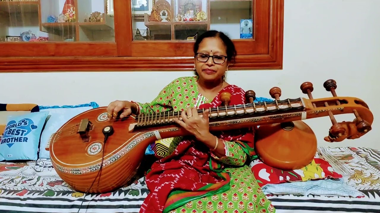 Gaganavu ello bhumiyu ello song in veena | Gejje Puje |Notation