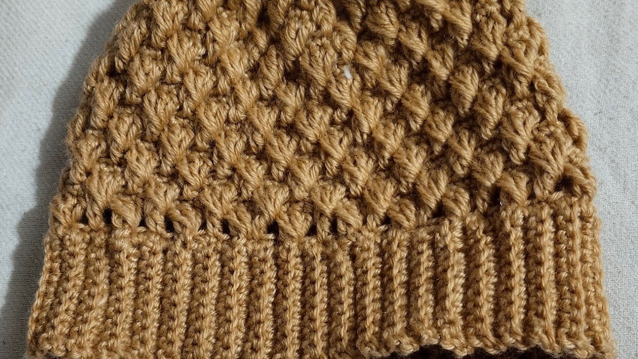 CROCHET CAP/Very easy unique design 😍 Cap 🧢 Beutiful colour #crochet #cap 