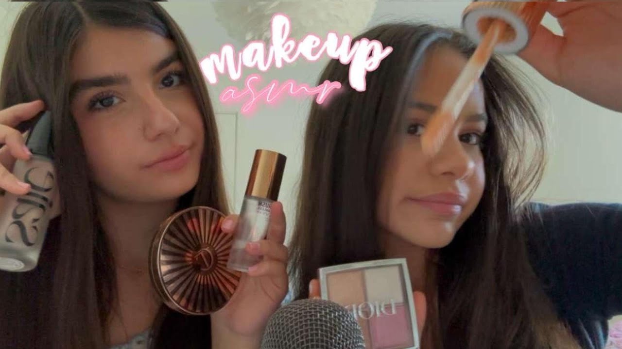 ASMR makeup application
