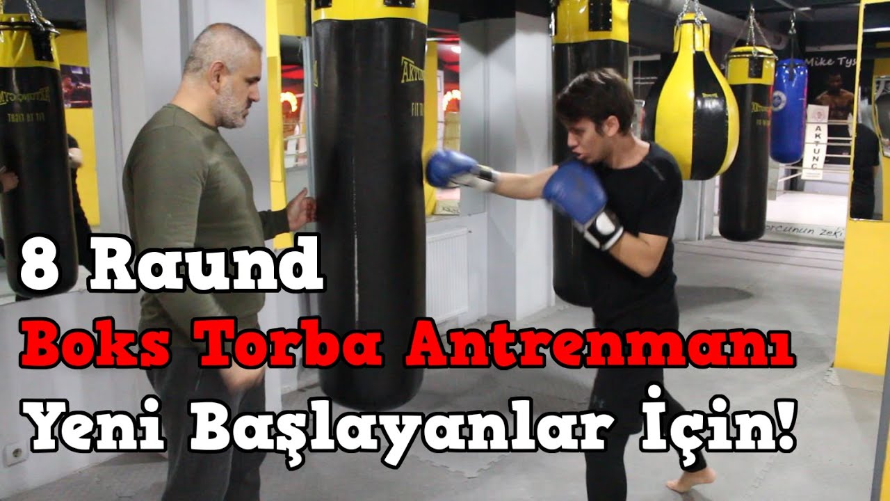 8 Raund Boks Torba Antrenmanı - Yeni Başlayanlar İçin!