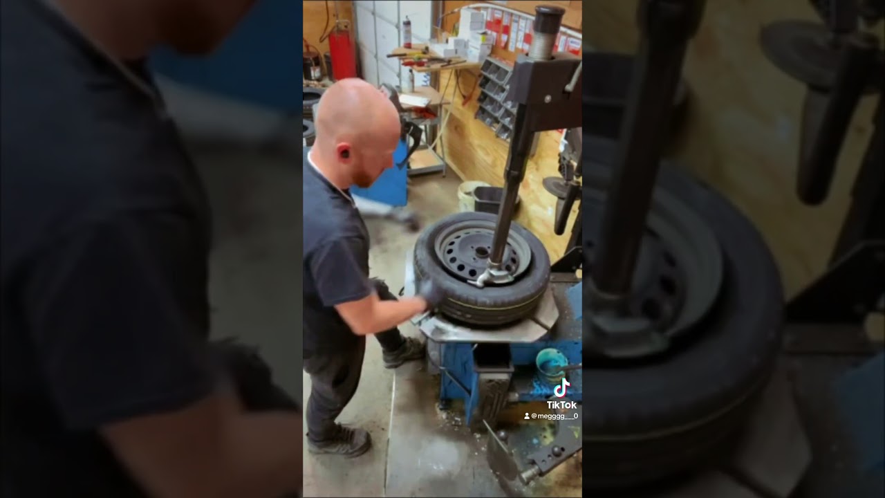 Check out a quick tire mount and balance with us! #automobile